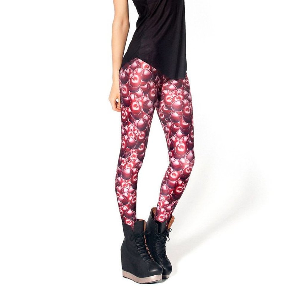 BlackMilk Cherry Leggings Museum M